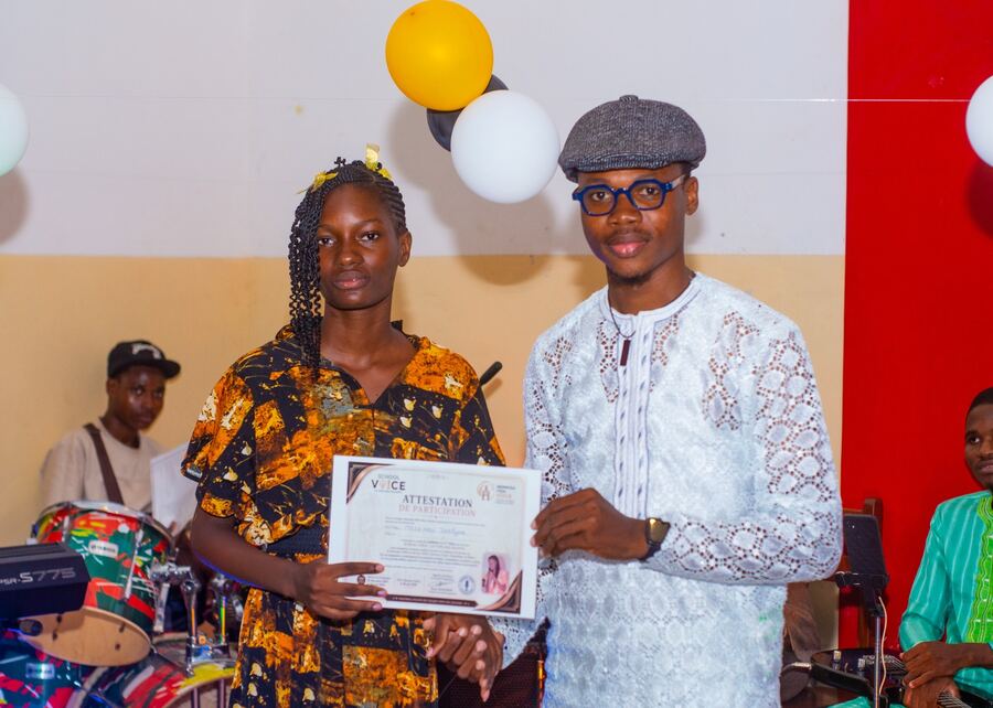 Remise d'attestation School Voice, 1ère édition